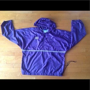UMBRO Windbreaker Men's Large Jacket Soccer Royal Purple Vintage 90s